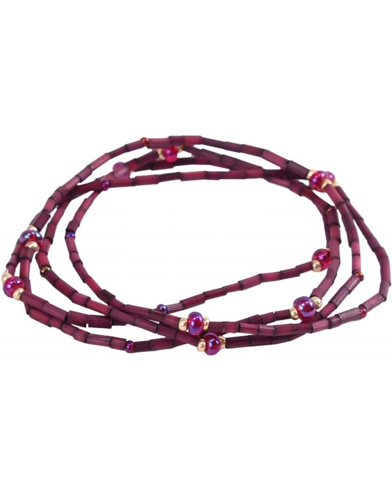 Zulugrass Bracelet or Necklace (Burgundy) $10.79 Necklaces