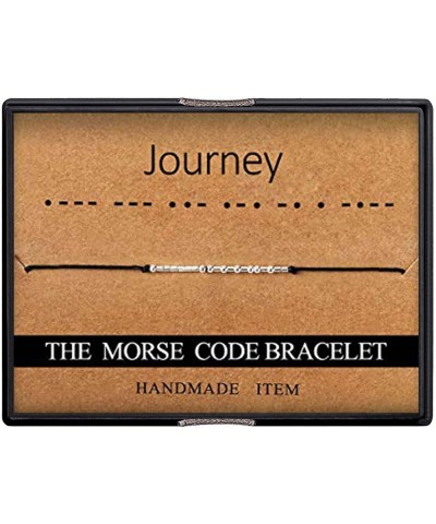 Morse Code Bracelet Christmas Gifts - Inspirational Morse Code Bracelets for Women Ajustable string Bracelet Secret Message F...