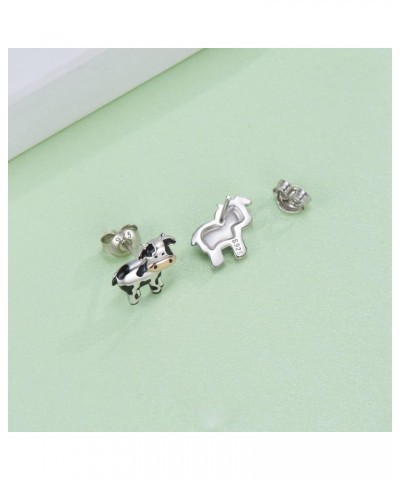 Highland Cow/Strawberry Cow/Cow/Panda Earrings 925 Sterling Silver Cute Animal Earrings Animal Jewelry Gift for Daughter Gran...