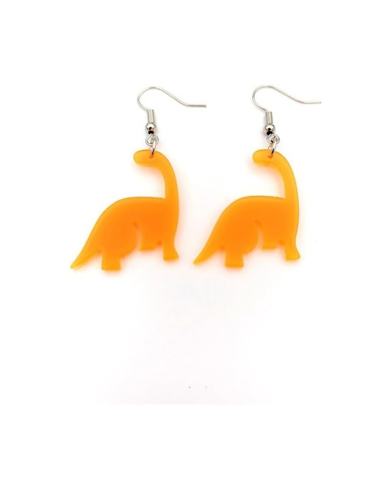 Acrylic Dinosaur Earrings for Women Cute Resin Animal Dino Dangle Earrings Funny Cartoon Dinosaur Earrings for Teen Girls Kid...