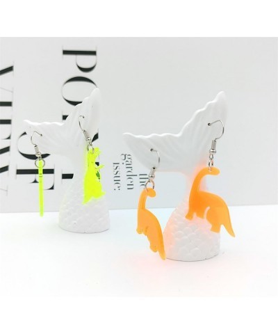 Acrylic Dinosaur Earrings for Women Cute Resin Animal Dino Dangle Earrings Funny Cartoon Dinosaur Earrings for Teen Girls Kid...