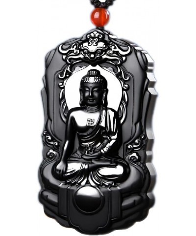 Pure natural Hotan mo Jade fine carving the Double-sided carving Frosting Fine polishing Pendant Necklace Vairocana (Wisdom) ...