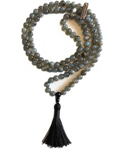 108 Mala Beads Necklace - Reiki Healing Crystals - Handmade Buddhist Prayer Beads Labradorite 10 mm $28.31 Necklaces