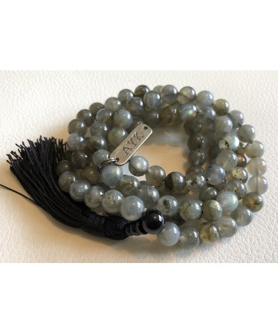 108 Mala Beads Necklace - Reiki Healing Crystals - Handmade Buddhist Prayer Beads Labradorite 10 mm $28.31 Necklaces