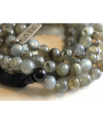 108 Mala Beads Necklace - Reiki Healing Crystals - Handmade Buddhist Prayer Beads Labradorite 10 mm $28.31 Necklaces