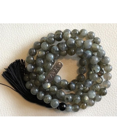 108 Mala Beads Necklace - Reiki Healing Crystals - Handmade Buddhist Prayer Beads Labradorite 10 mm $28.31 Necklaces