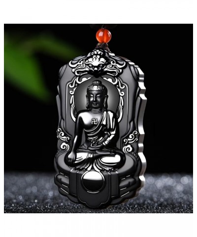 Pure natural Hotan mo Jade fine carving the Double-sided carving Frosting Fine polishing Pendant Necklace Vairocana (Wisdom) ...