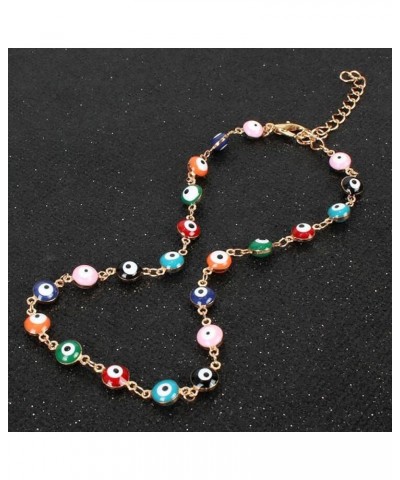 Beach Colorful Bead Anklets Ankle Bracelets Beaded Summer Beach Foot Jewelry Adjustable for Women and Girls Gold $6.93 Anklets