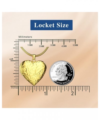 Heart Locket Necklace That Holds Pictures, Customized Photo Necklaces Personalized Lockets with Picture inside, Custom Jewelr...