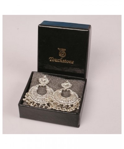 Indian Bollywood Gorgeous Elaborate Earrings Designer Jewelry in Antique Gold or Silver Tone For Women. D487 Silver $10.00 Ea...