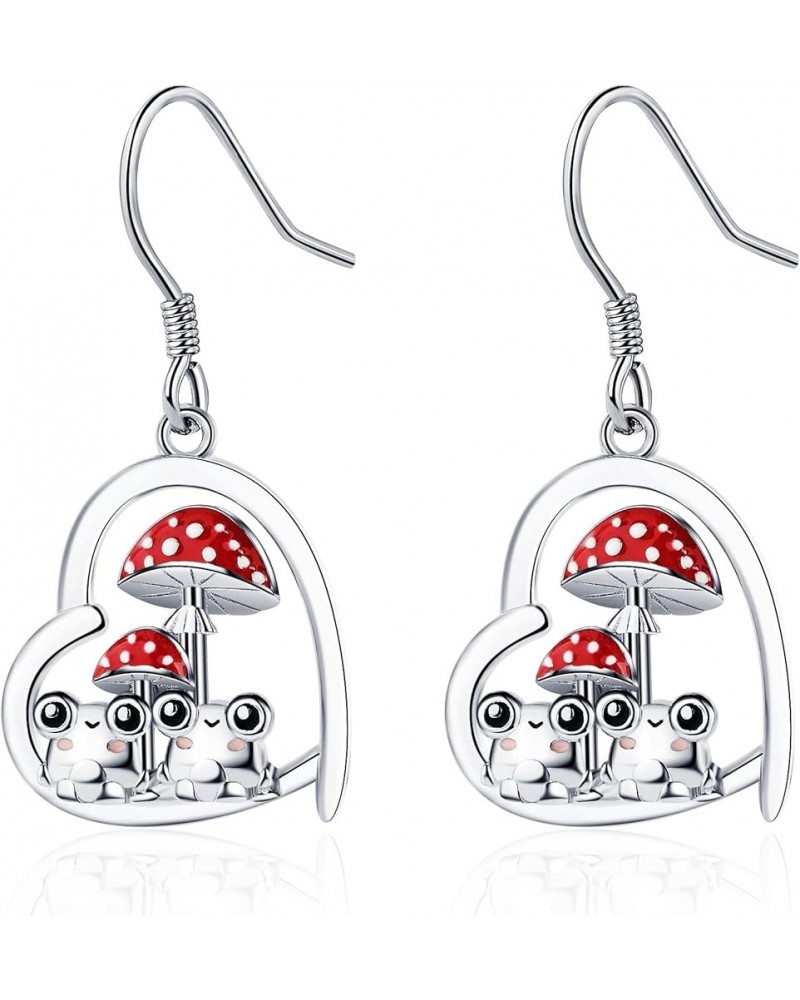 Guinea Pig/Penguin/Cat/Owl/Peacock/Mushroom/Otter/Duck/Bulldog/Fox/Ladybug Earrings for Women Guinea Pig Gifts 925 Sterling S...