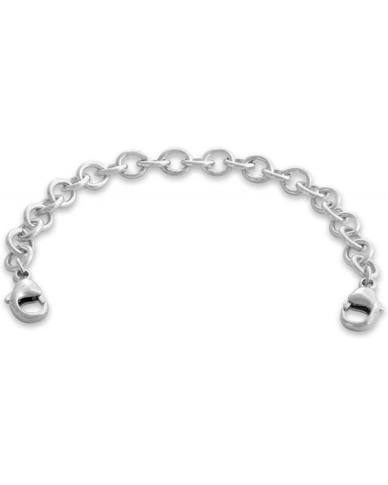 Sterling Silver 5.5.mm Bracelet Necklace Safety Chain 2"-6 3.0 Inches $20.56 Necklaces