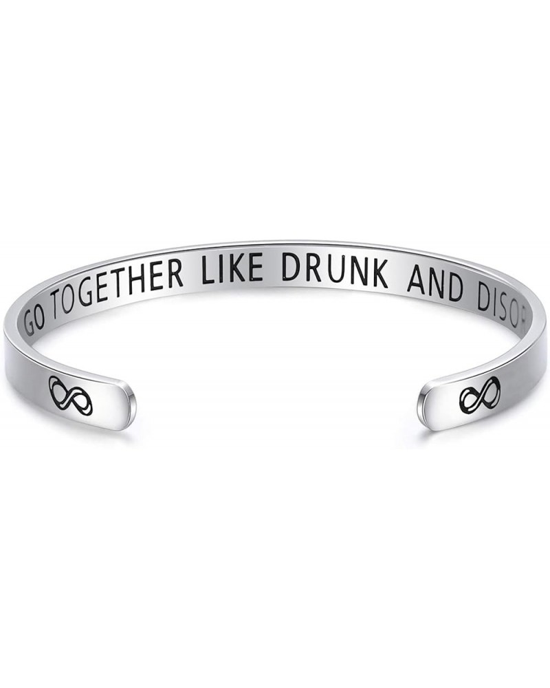 Funny Friendship Bracelets Gifts For Alcohol Lovers Friends Gag Gift Cute Cuff Bracelet For BFF Women Jewelry Bracelet $8.24 ...