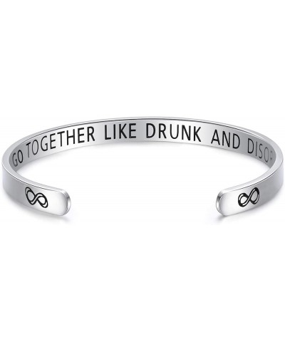 Funny Friendship Bracelets Gifts For Alcohol Lovers Friends Gag Gift Cute Cuff Bracelet For BFF Women Jewelry Bracelet $8.24 ...