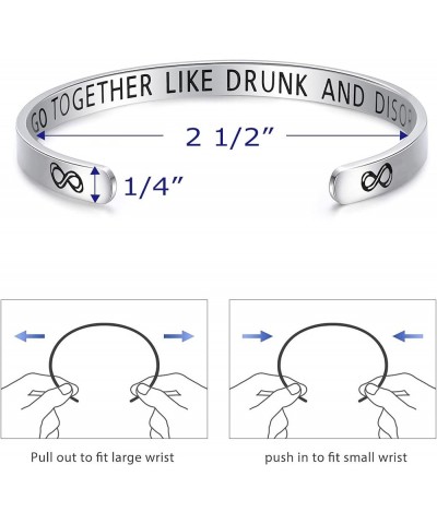 Funny Friendship Bracelets Gifts For Alcohol Lovers Friends Gag Gift Cute Cuff Bracelet For BFF Women Jewelry Bracelet $8.24 ...