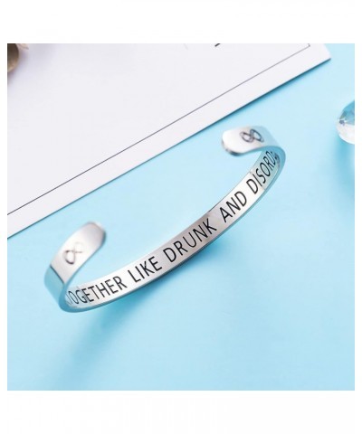 Funny Friendship Bracelets Gifts For Alcohol Lovers Friends Gag Gift Cute Cuff Bracelet For BFF Women Jewelry Bracelet $8.24 ...