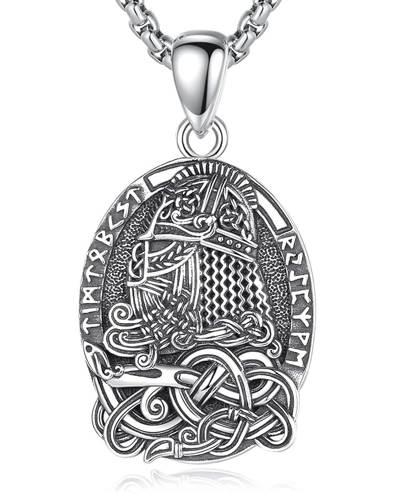 Dragon Wolf Necklaces Personalized for Men Women, 925 Sterling Silver Pendant, Stainless Steel Chain Odin Helmet $30.24 Neckl...