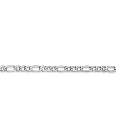 14k White Gold 3.5mm Figaro Chain Necklace - with Secure Lobster Lock Clasp 20.0 Inches $155.40 Necklaces