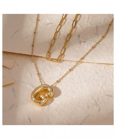 ??????? ????????? for Women Girl, Dainty Gold ??????? ?????? ?????? ????????, 14K Gold Plated Layered Necklaces Puffy Name Pe...