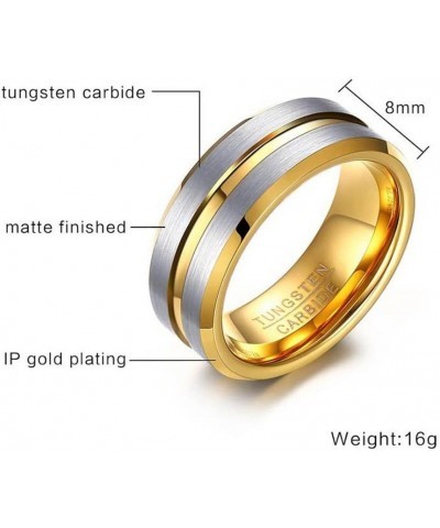 His and Hers Couples Rings Women 10K Yellow Gold Filled Cz Bridal Sets Men Tungsten Carbide Wedding Band Wedding Ring Set wom...