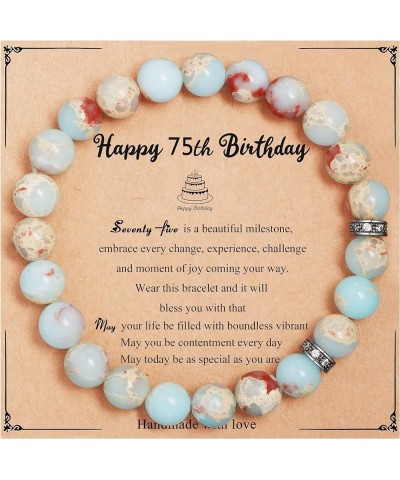 13th 16th 18th 21st 25th 30th 35th 40th 45th 50th 60th 65th 70th 75th 80th Birthday Gifts for Women Girls, Natural Stone Brac...