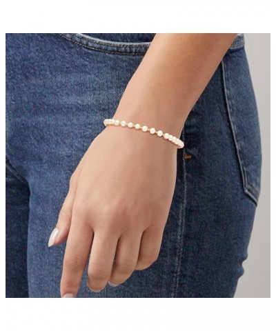 Canaria 4-5mm Cultured Pearl Bead Bracelet in 10kt Yellow Gold 7.0 Inches $43.68 Bracelets