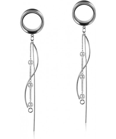 Fashion Gauges for Ears Double Flared Tunnels Dangle Chain Expander Stretchers Earrings 2g to 1 inch. S8311G 9/16"(14mm) $11....