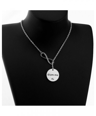 Grandma Necklace Grandma Lariat Y Necklace Mother's Day Gift Family Jewelry Birthday Gifts for Grandma Glam-ma NE $9.48 Neckl...